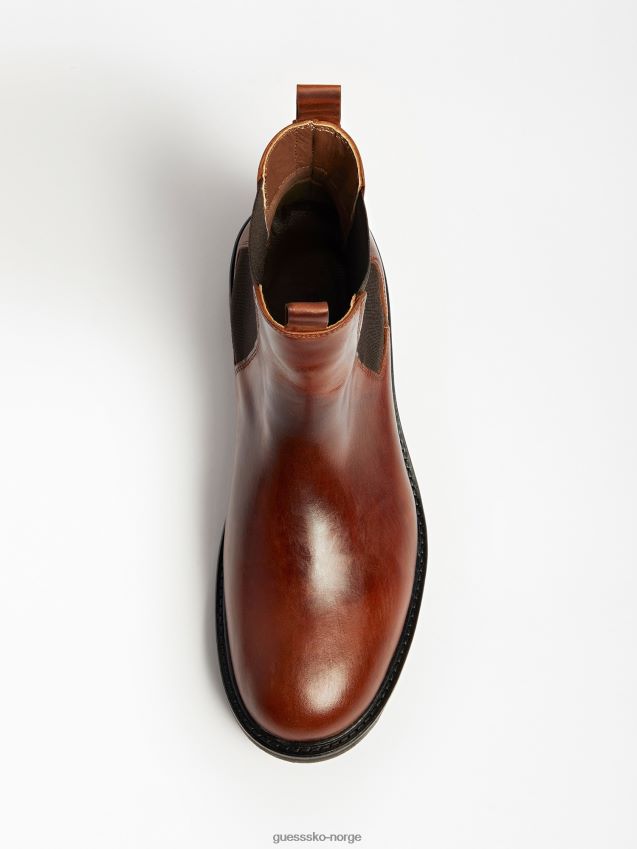 Guess røde arco chelsea-støvler i ekte skinn rød menn F0LJ80268