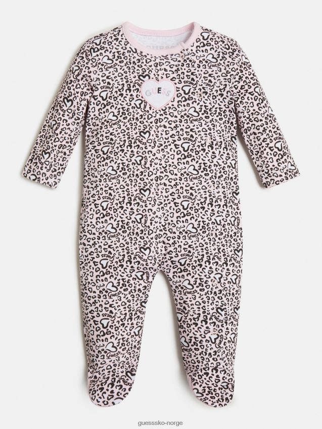 Guess animalier romper multi rosa multi rosa pike F0LJ802111