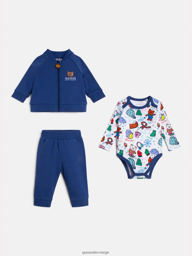 Guess blå aktiv sweatshirt body pant blå pike F0LJ801918