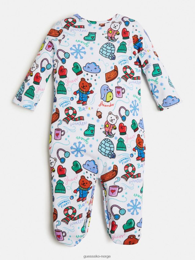 Guess flerfarget mønster over hele print romper flerfarget mønster pike F0LJ802044