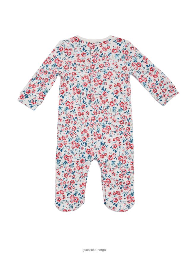 Guess floral logo bodysuit (0-12m) mini blomsterbukett mini blomsterbukett pike F0LJ8011267