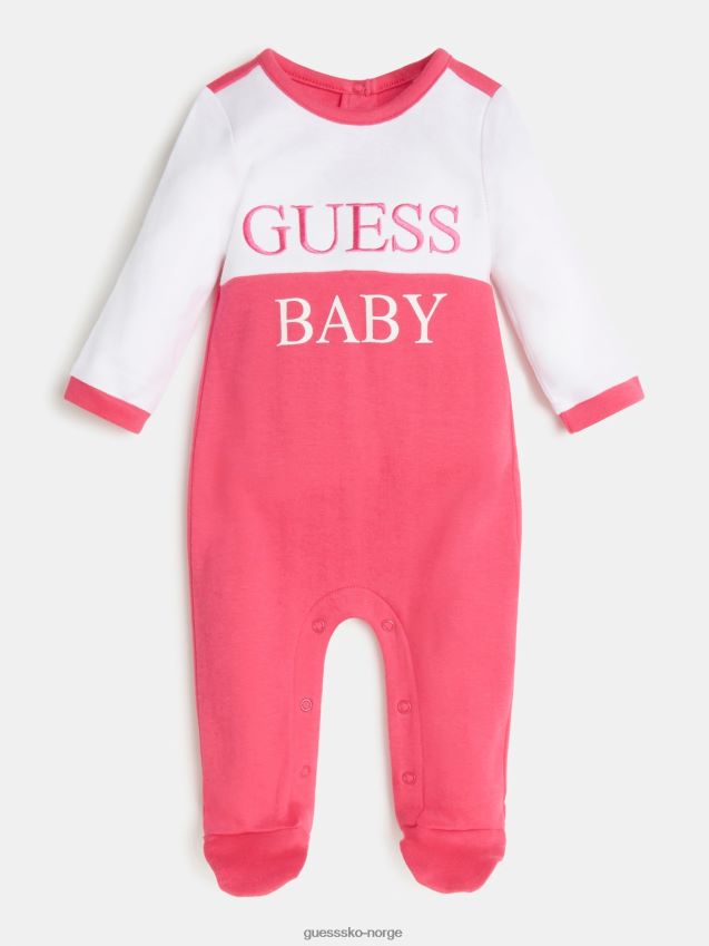 Guess front logo overall rosa rosa pike F0LJ802409