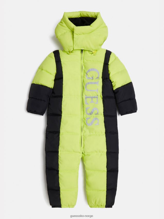 Guess grønn bukse med logo foran grønn pike F0LJ802153