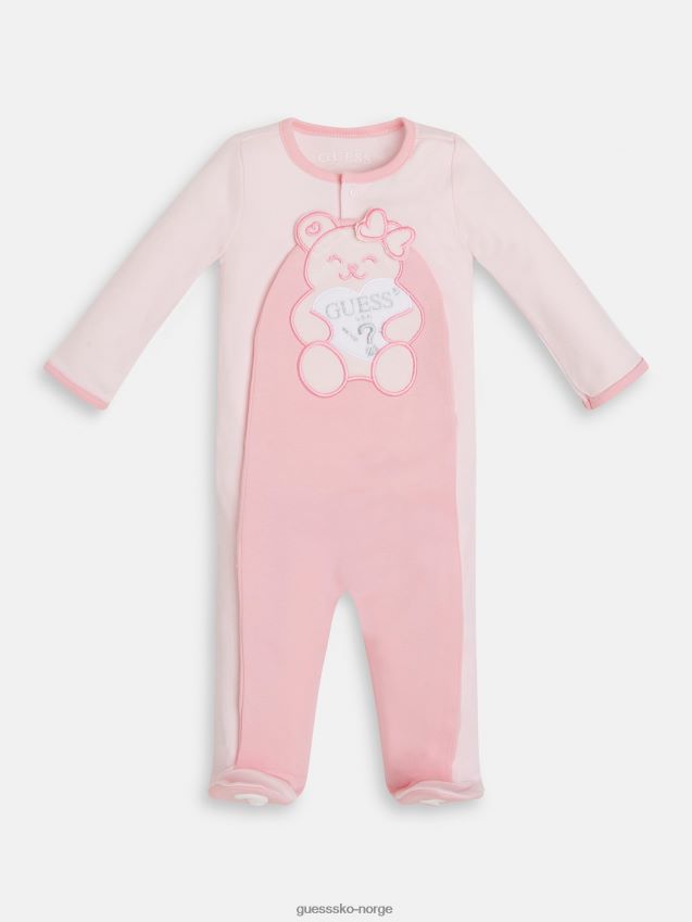 Guess lapp foran logo overall rosa rosa pike F0LJ802482