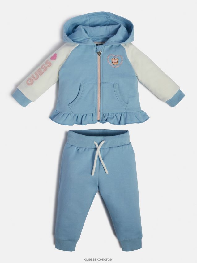 Guess lyseblå genser og buksesett lyse blå pike F0LJ802083