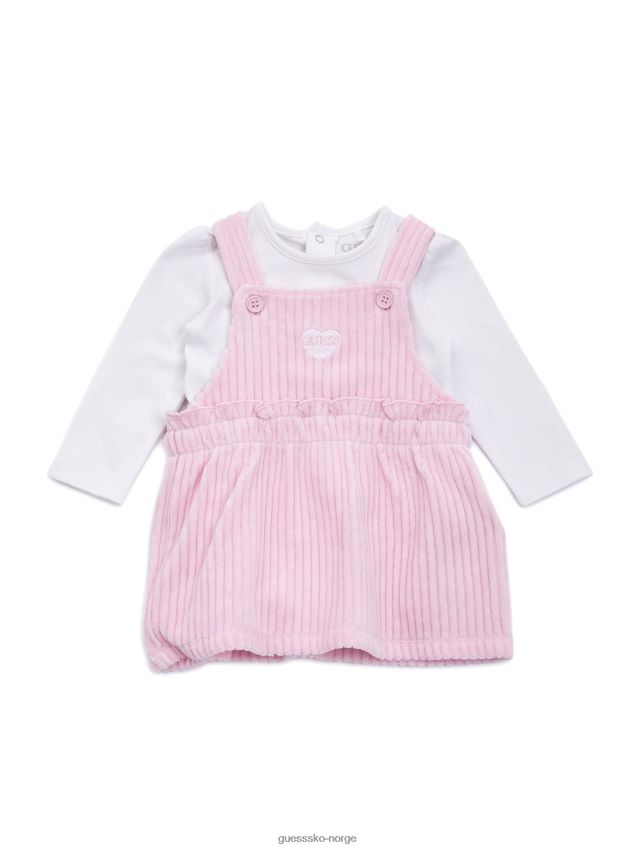 Guess ren hvit body og skjørt (0-24m) Ren hvit pike F0LJ8011550