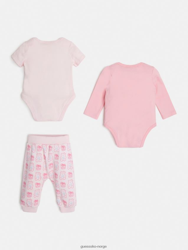 Guess rosa pakke 2 body og buksesett rosa pike F0LJ802481