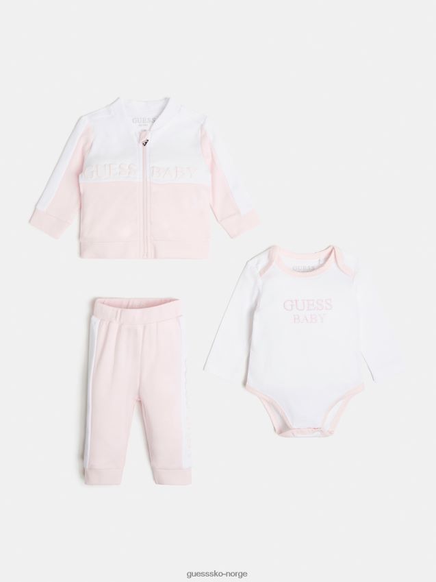 Guess rosa sweatshirt body og buksesett rosa pike F0LJ802059