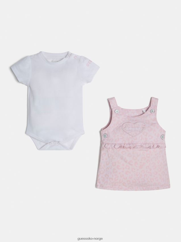 Guess sett med hvit bomullsblanding hvit pike F0LJ801994