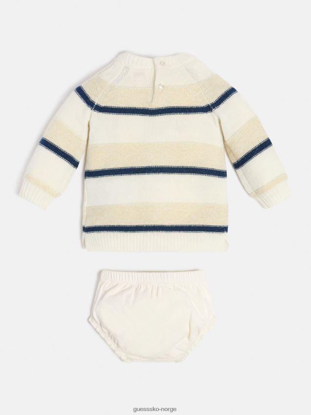 Guess lyseblå kjole og trusesett med all over print lyse blå pike F0LJ802103