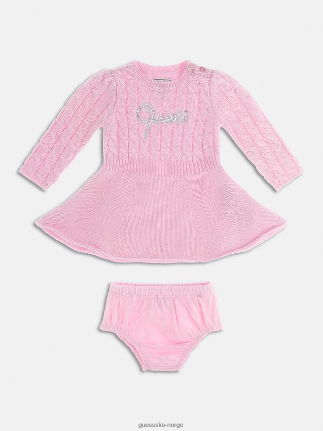 Guess rosa ullblanding kjole og truse sett rosa pike F0LJ801748