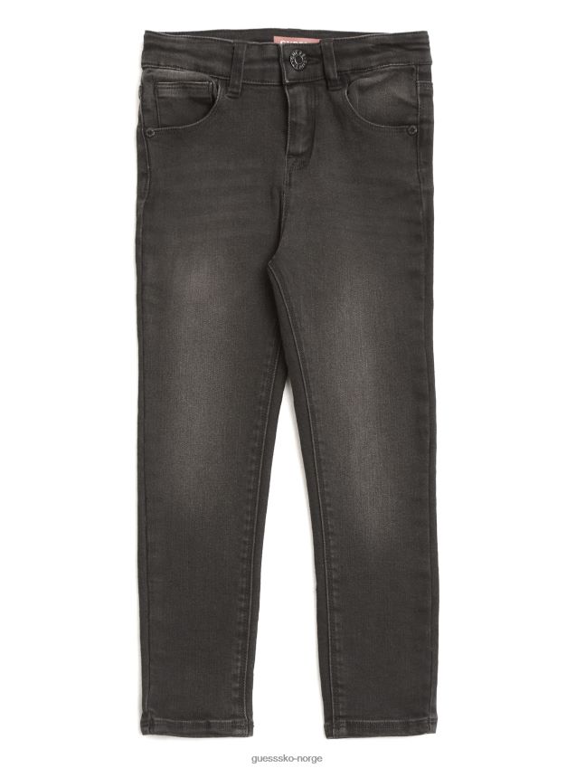 Guess Simmone skinny jeans i høy stige (2-6) kulsvarte kulsvart pike F0LJ808860