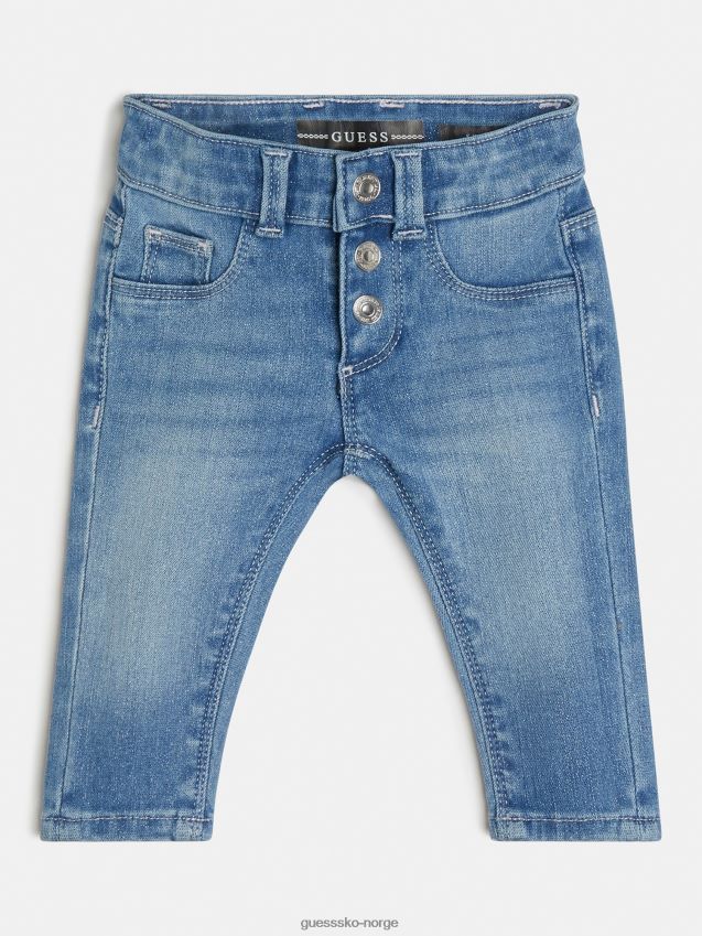 Guess blå lurex denimbukse blå pike F0LJ802071