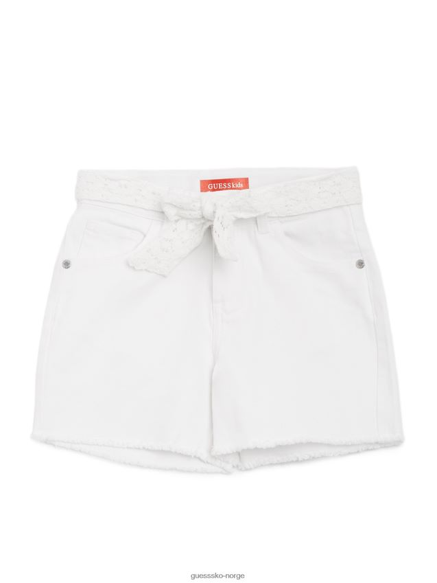 Guess ekte hvit dani cut-off denimshorts (2-6) ekte hvit pike F0LJ809112