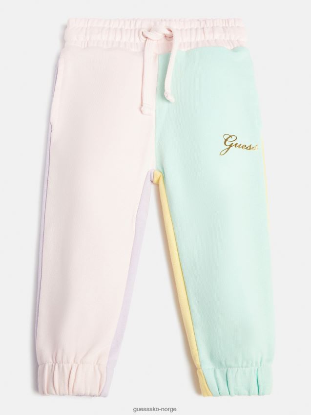 Guess flerfarget mønster fargeblokk aktiv bukse flerfarget mønster pike F0LJ801787