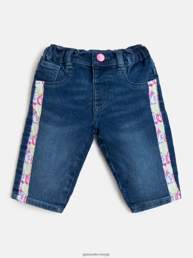 Guess mom fit denim bukse blå blå pike F0LJ801971