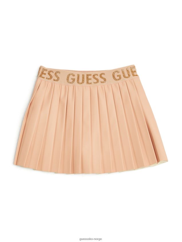 Guess plissert skjørt i imitert skinn (2-6) rose rose pike F0LJ808966