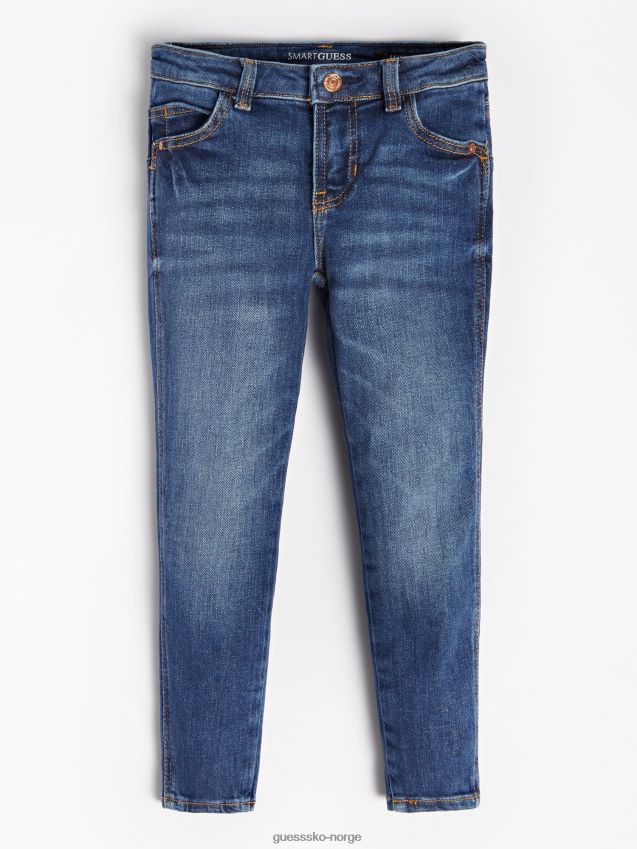 Guess skinny fit denim bukse blå mote blå pike F0LJ802422