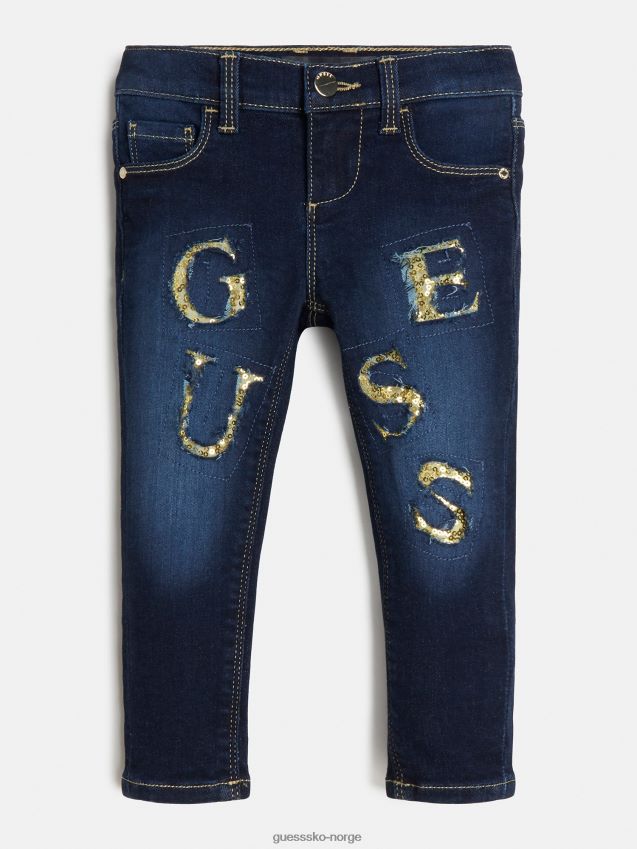 Guess skinny fit denim bukse blå ny mote blå pike F0LJ802187
