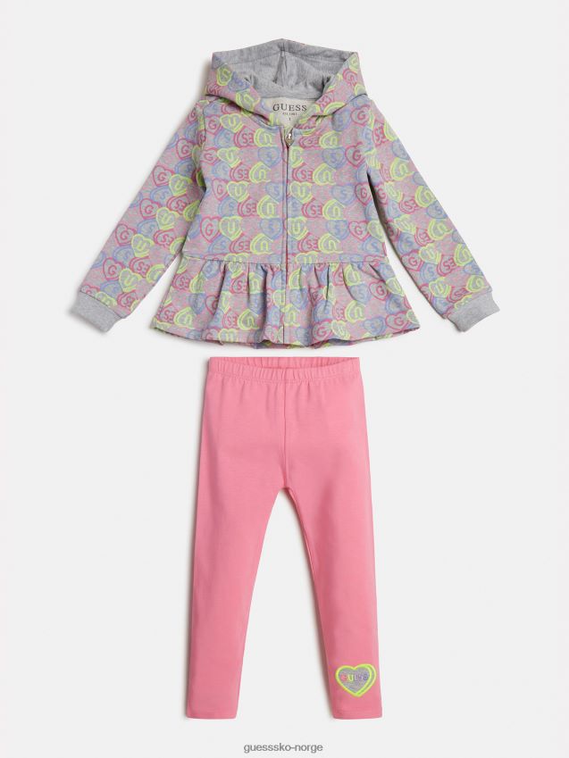 Guess aktiv sweatshirt og leggings sett flerfarget mønster flerfarget mønster pike F0LJ801775
