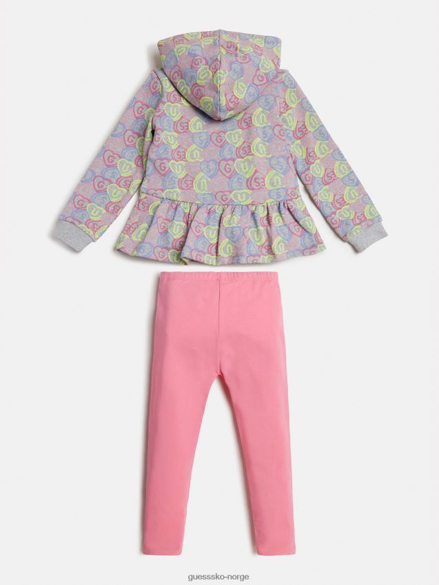 Guess aktiv sweatshirt og leggings sett flerfarget mønster flerfarget mønster pike F0LJ801775