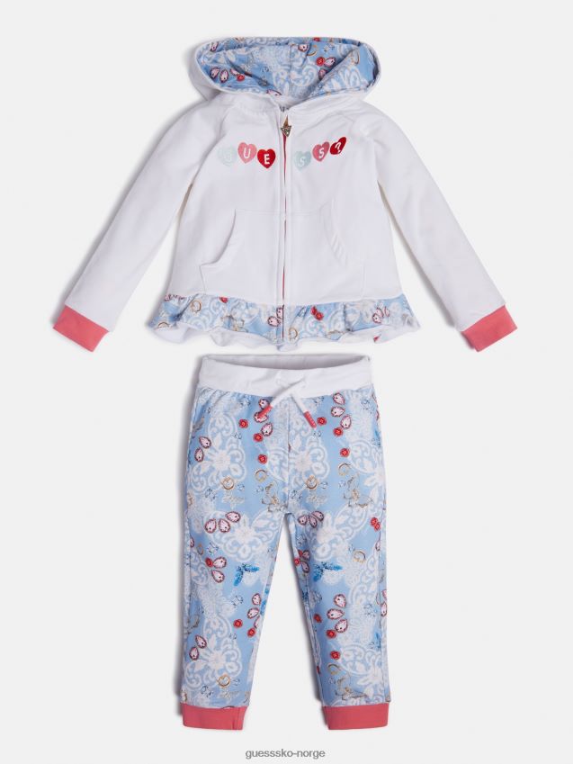 Guess genser og buksesett hvit hvit pike F0LJ802285