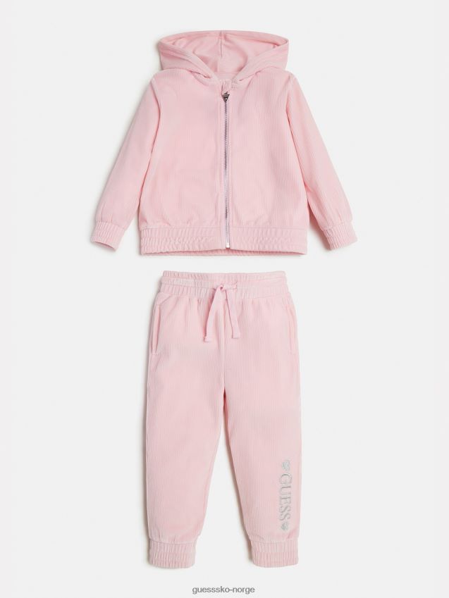 Guess hettegenser genser og buksesett rosa rosa pike F0LJ801847