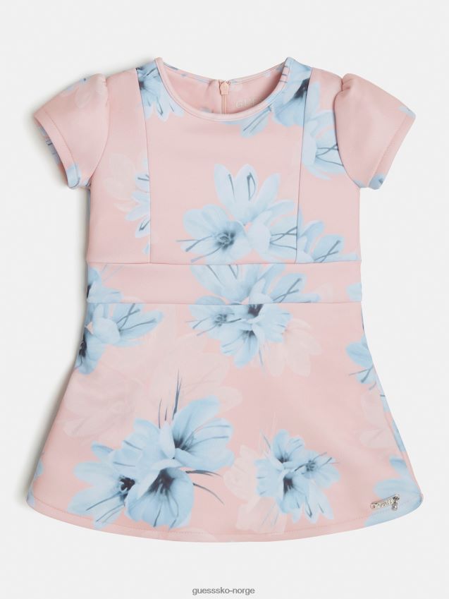 Guess all over print kjole multi rosa multi rosa pike F0LJ802099