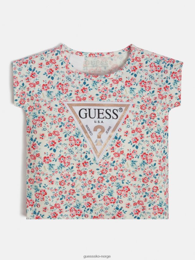 Guess all over print t-skjorte blomsterfantasi blomsterfantasi pike F0LJ801758