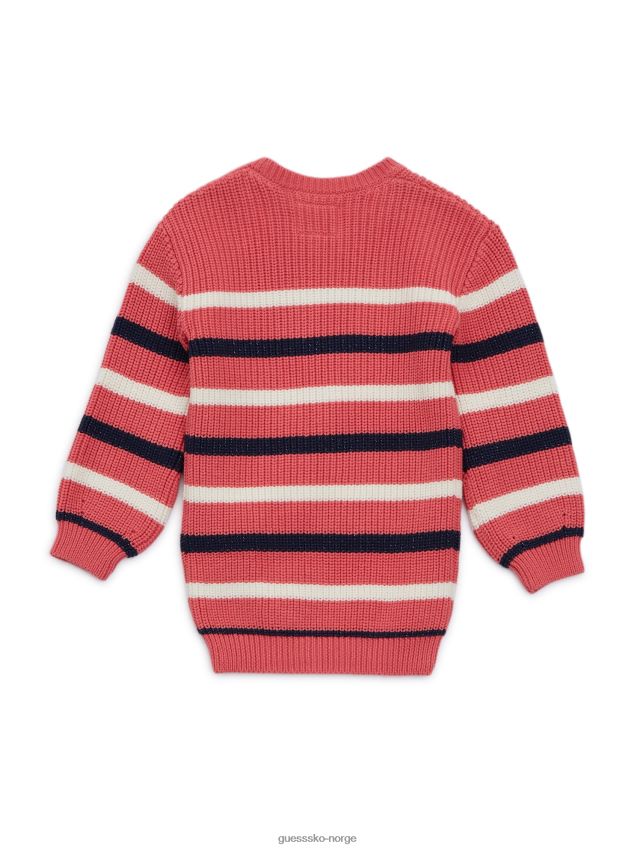 Guess blå marine/hvit/rød stripete genserkjole (2-7) blå marine/hvit/rød stripe pike F0LJ8011620