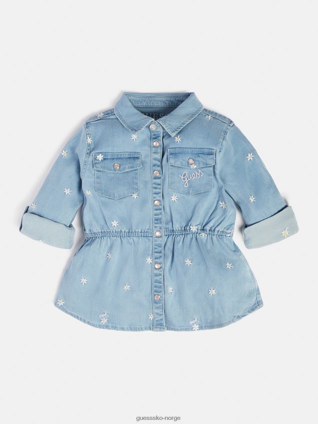 Guess denimskjorte blå blå pike F0LJ801890