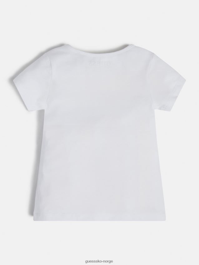 Guess foran logo t-skjorte hvit ny mote hvit pike F0LJ802248