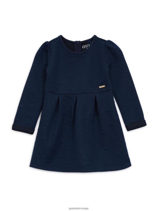 Guess hemmelig blå jacquardkjole (2-7) hemmelig blå pike F0LJ8011466