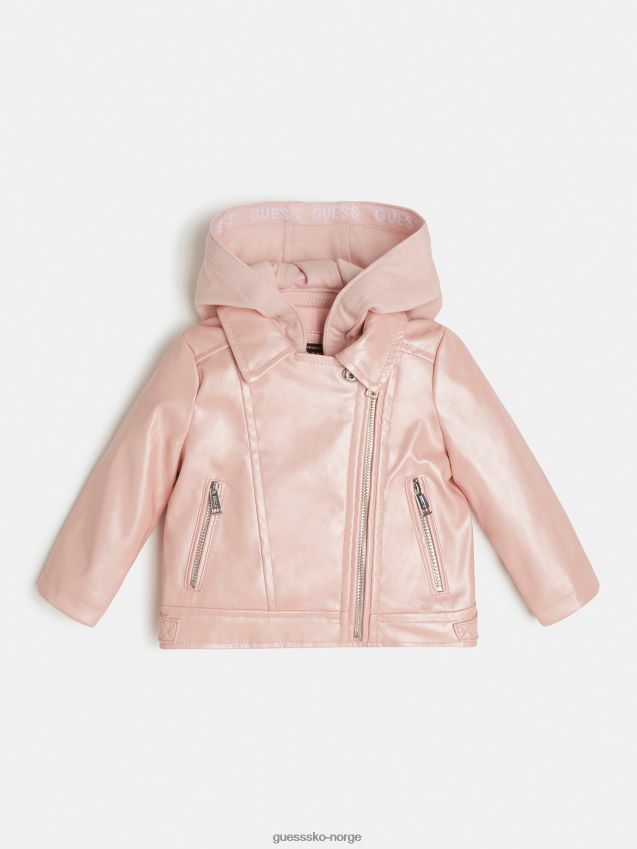 Guess hette biker jakke rosa rosa pike F0LJ801882