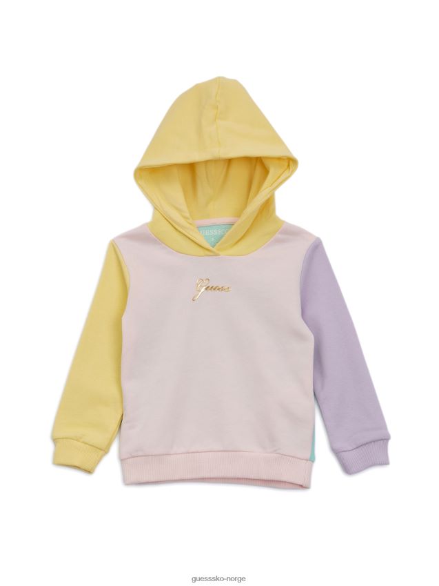 Guess øko fargeblokk hettegenser (2-7) flerfarget multi flerfarget multi pike F0LJ8011241