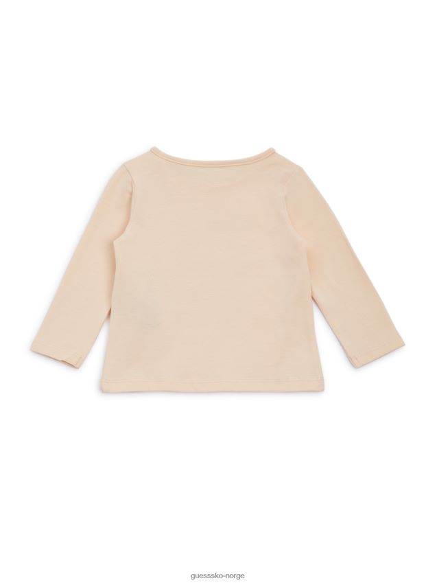 Guess kosmisk vanilje sommerfugl-logo-t-skjorte (2-7) kosmisk vanilje pike F0LJ8011379