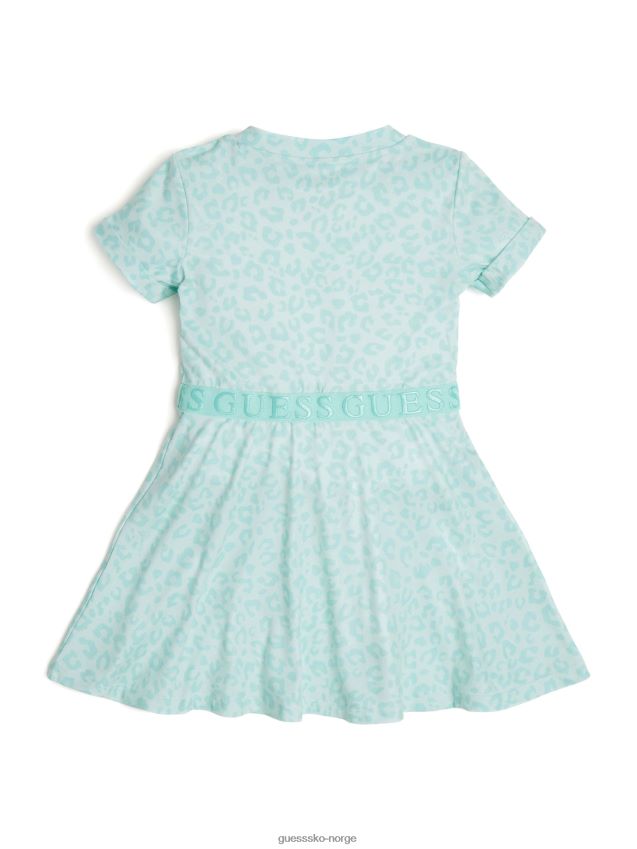 Guess leopard skater kjole (2-7) stige himmelen stige himmelen pike F0LJ8011432
