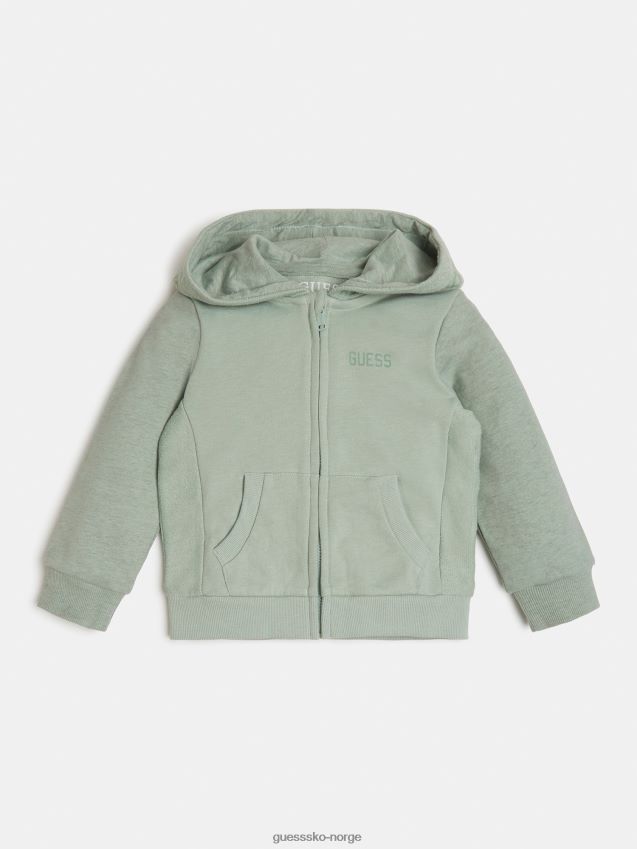 Guess lysegrønn genser med hette lysegrønn pike F0LJ802204