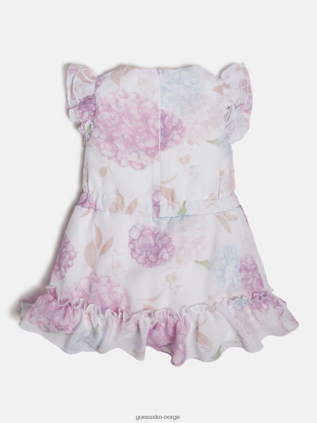 Guess multi rosa kjole med hele print multi rosa pike F0LJ802322