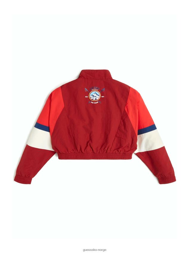 Guess original anorakkgenser (2-14) mørk syltetøy rød multi pike F0LJ8011351