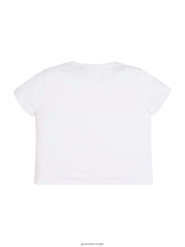 Guess original lomme-t-skjorte (2-14) Ren hvit pike F0LJ8011384