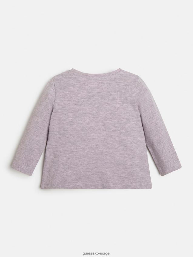 Guess rosa t-skjorte med paljetter rosa pike F0LJ801959