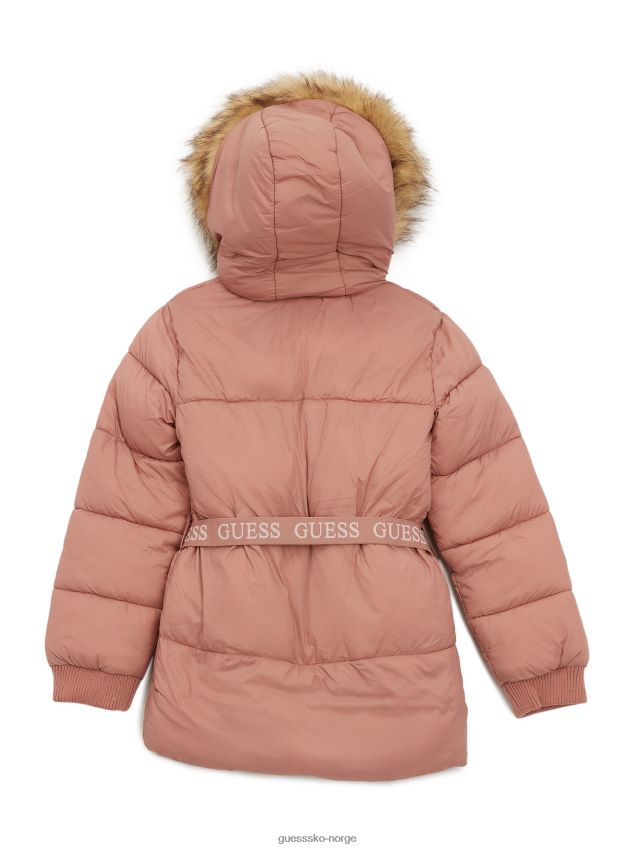 Guess salig beltede pufferfrakk (2-6) stekt kastanje stekt kastanje pike F0LJ808899