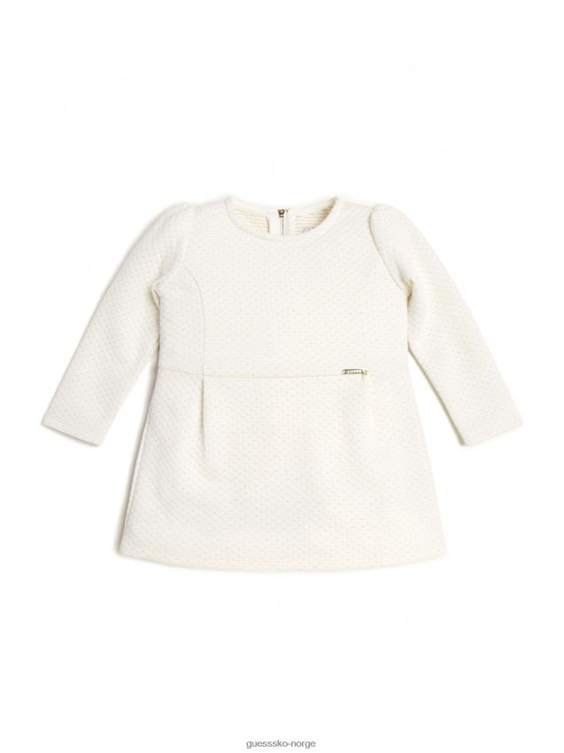 Guess salt hvit lurex jacquard kjole (2-7) salt hvit pike F0LJ8011537