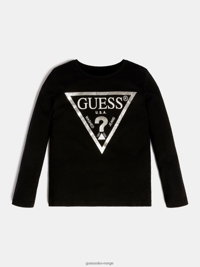 Guess svart t-skjorte svart pike F0LJ802479