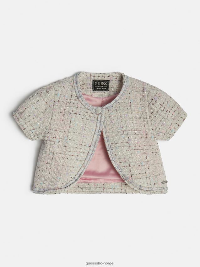 Guess tweed cardigan grå multi grå multi pike F0LJ802355