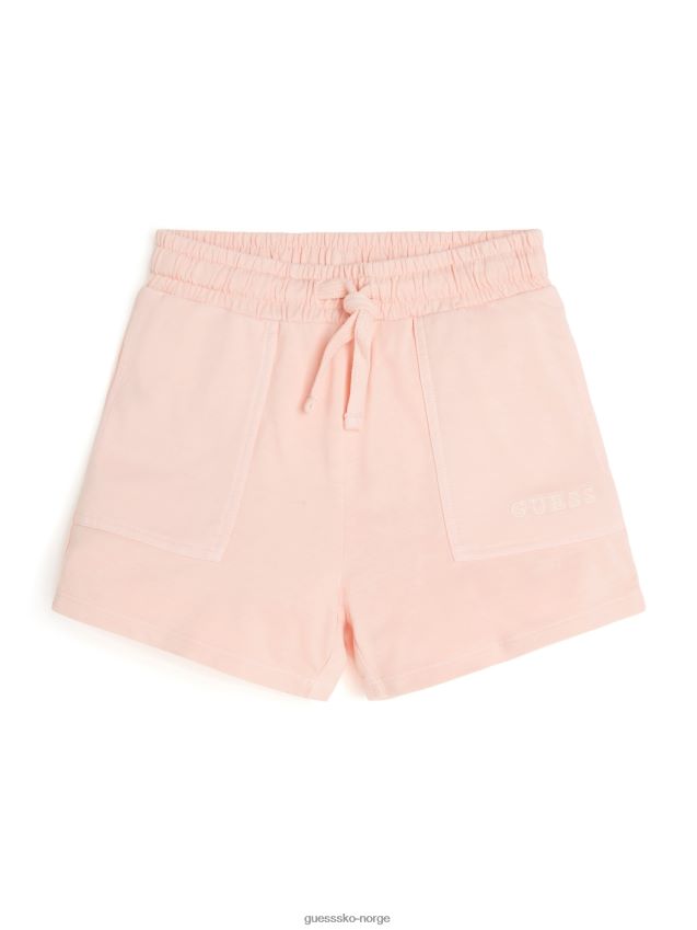 Guess Peach creme øko frotté aktive shorts (7-16) ferskenkrem pike F0LJ8011428