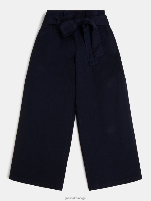 Guess blå denimbukse med utsving blå pike F0LJ802213