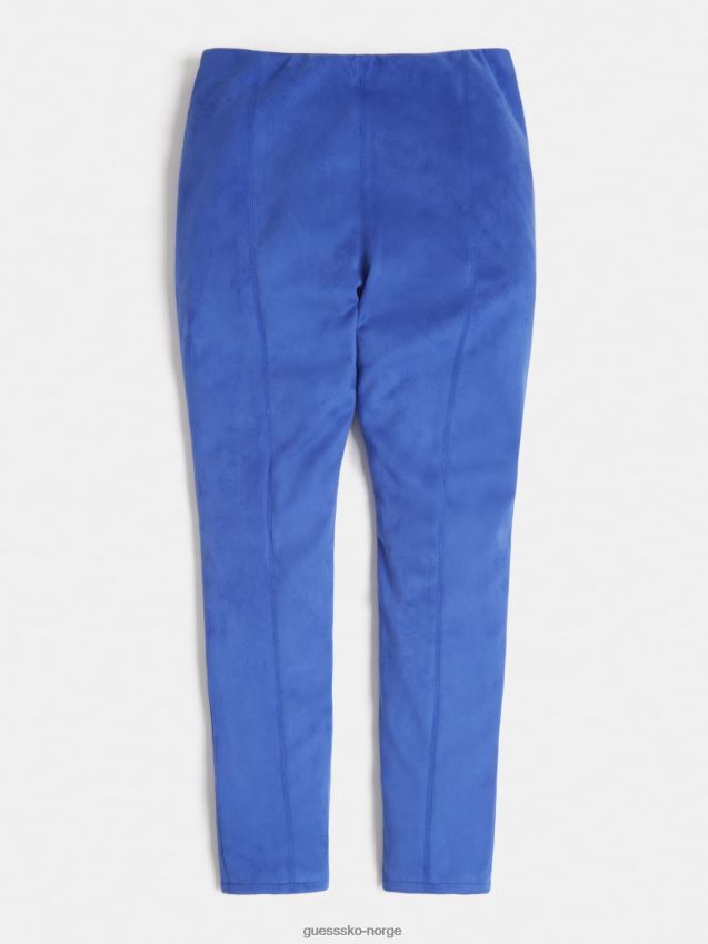 Guess blå leggings i imitert semsket skinn blå pike F0LJ801991