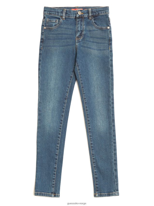 Guess dark wash simmone skinny-jeans i høy høyde (7-16) mørk vask pike F0LJ809119